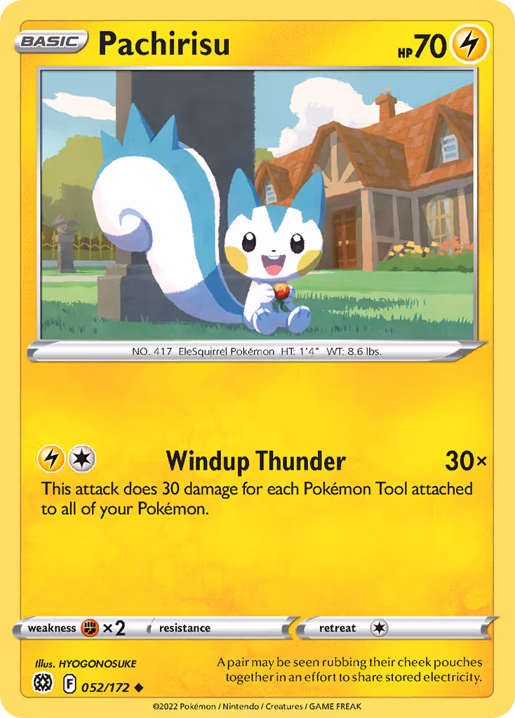 Pachirisu 52/172 Pokemon card