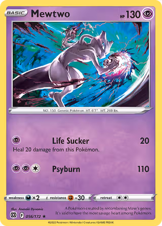 Mewtwo 56/172 Pokemon card