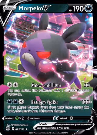 Morpeko V 95/172 Pokemon card