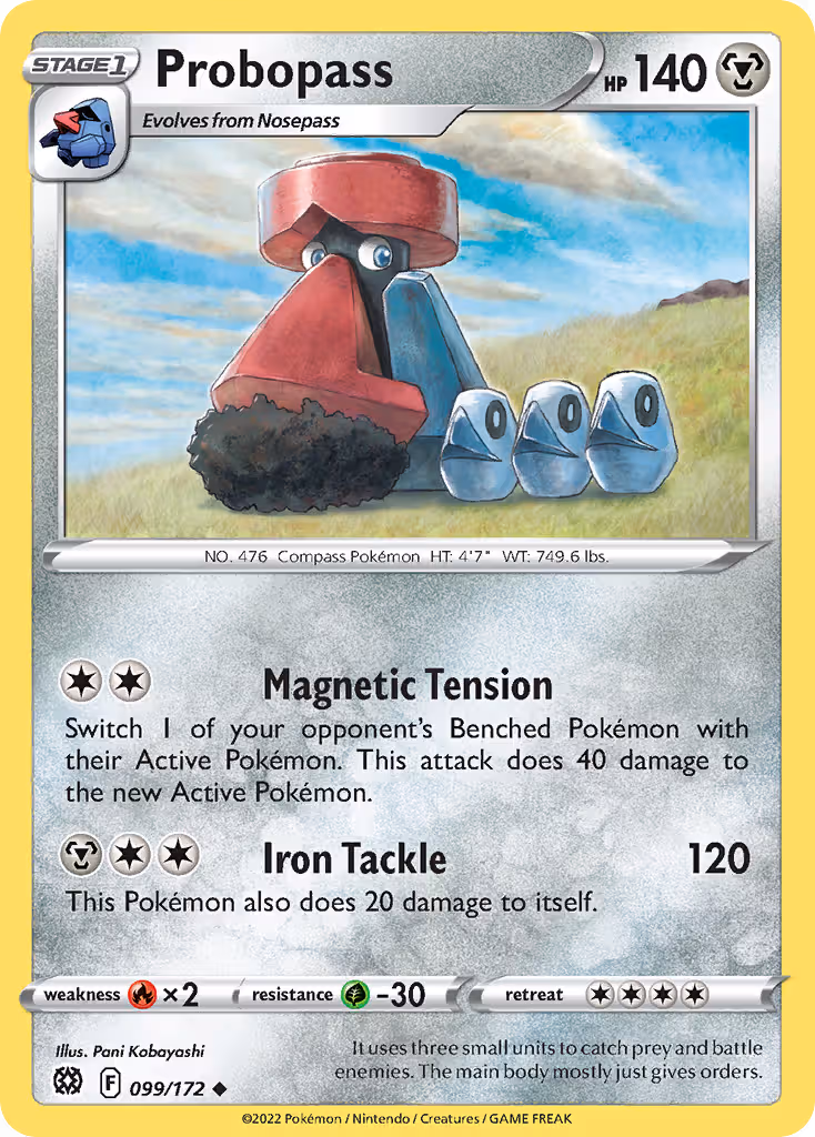 Probopass 99/172 Pokemon card