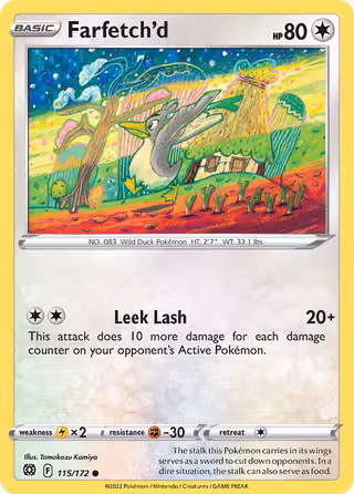 Farfetch'd 115/172 Pokemon card