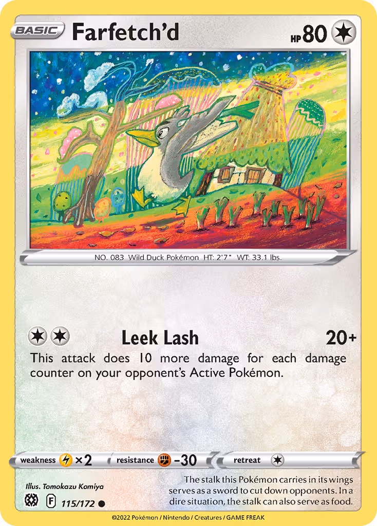 Farfetch'd 115/172 Pokemon card
