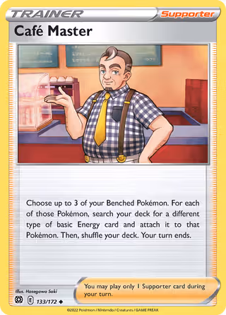 Café Master 133/172 Pokemon card