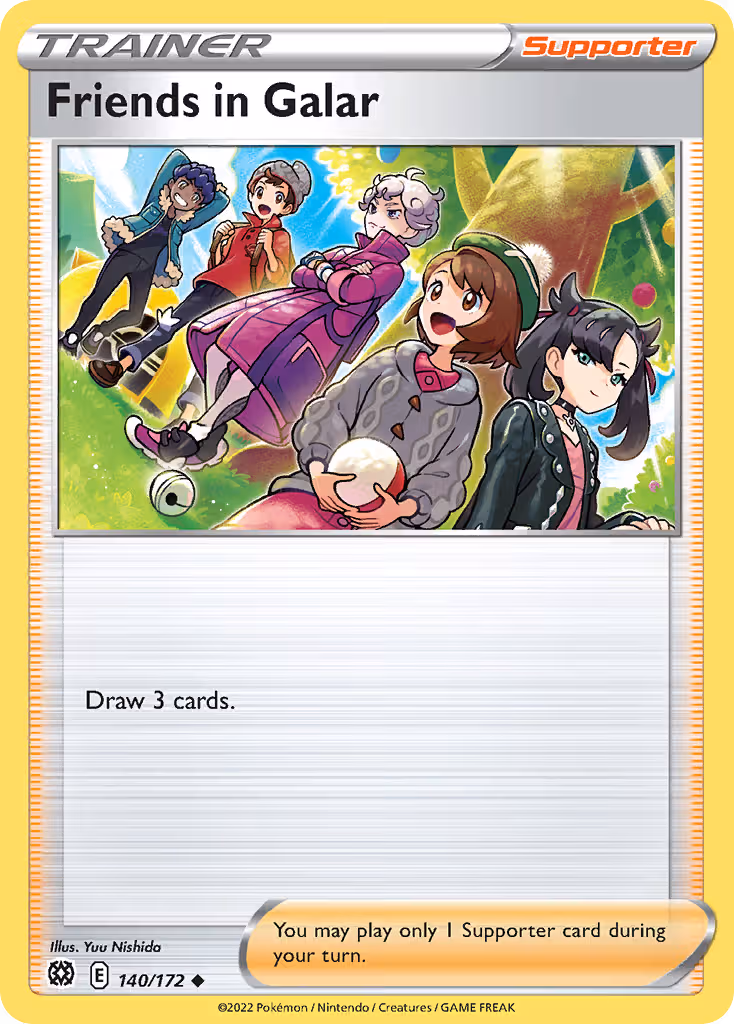 Friends in Galar 140/172 Pokemon card