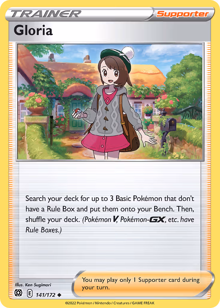 Gloria 141/172 Pokemon card