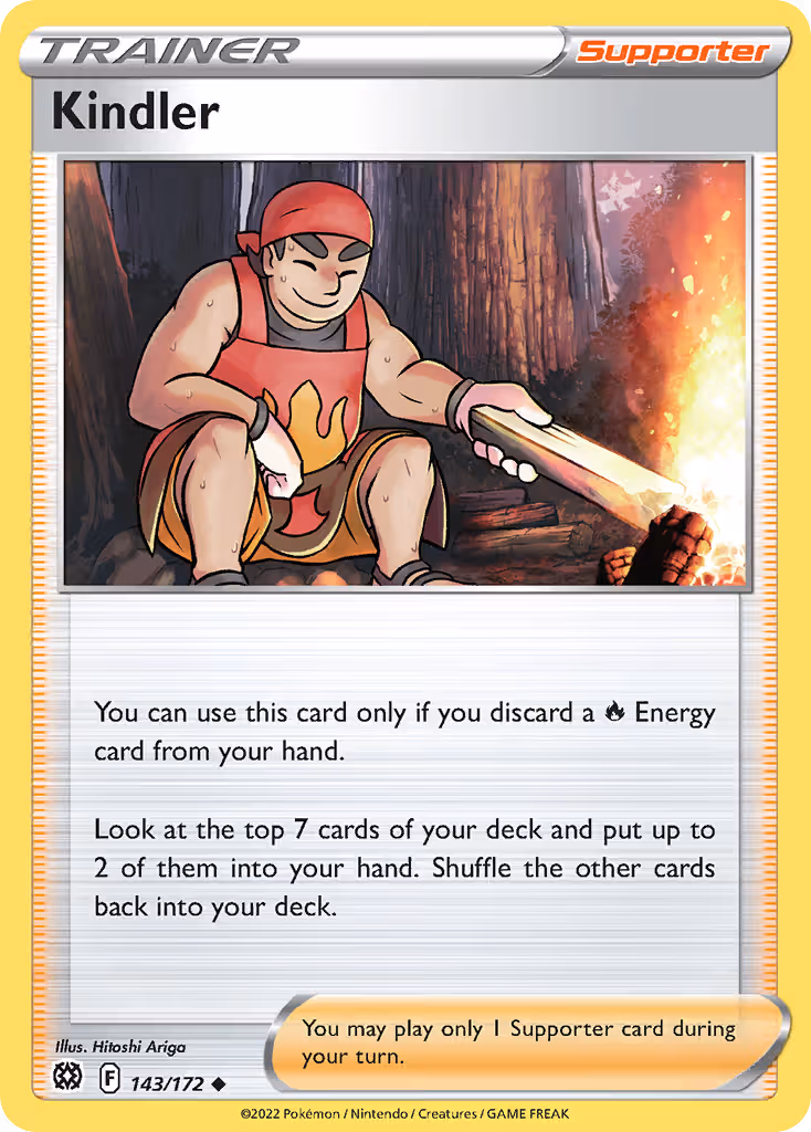 Kindler 143/172 Pokemon card