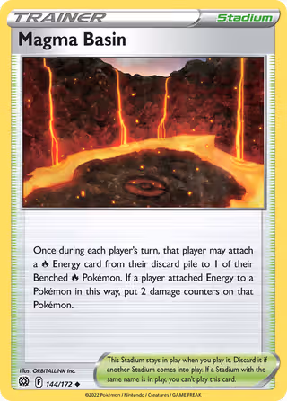 Magma Basin 144/172 Pokemon card