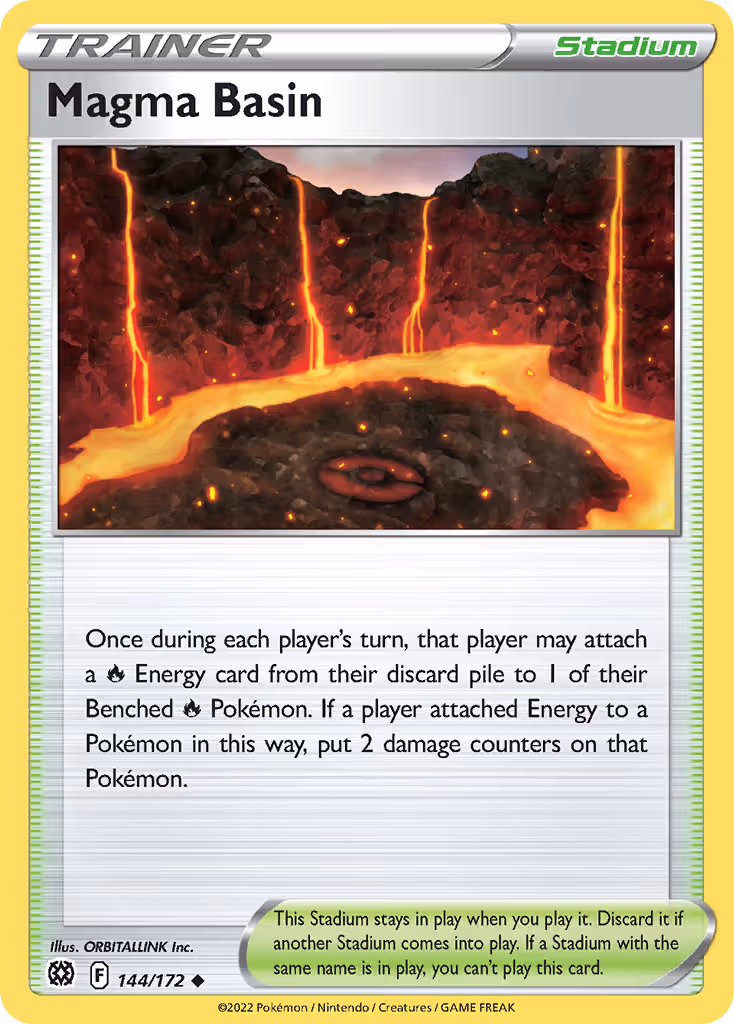 Magma Basin 144/172 Pokemon card