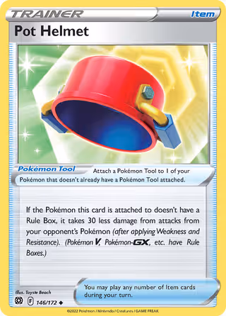 Pot Helmet 146/172 Pokemon card