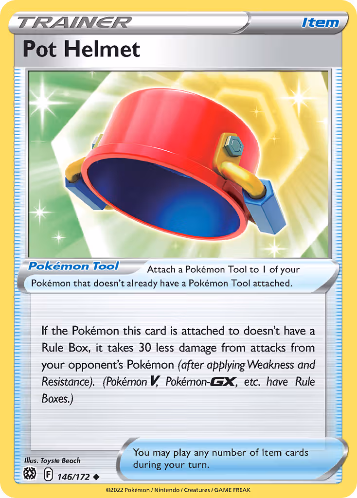 Pot Helmet 146/172 Pokemon card