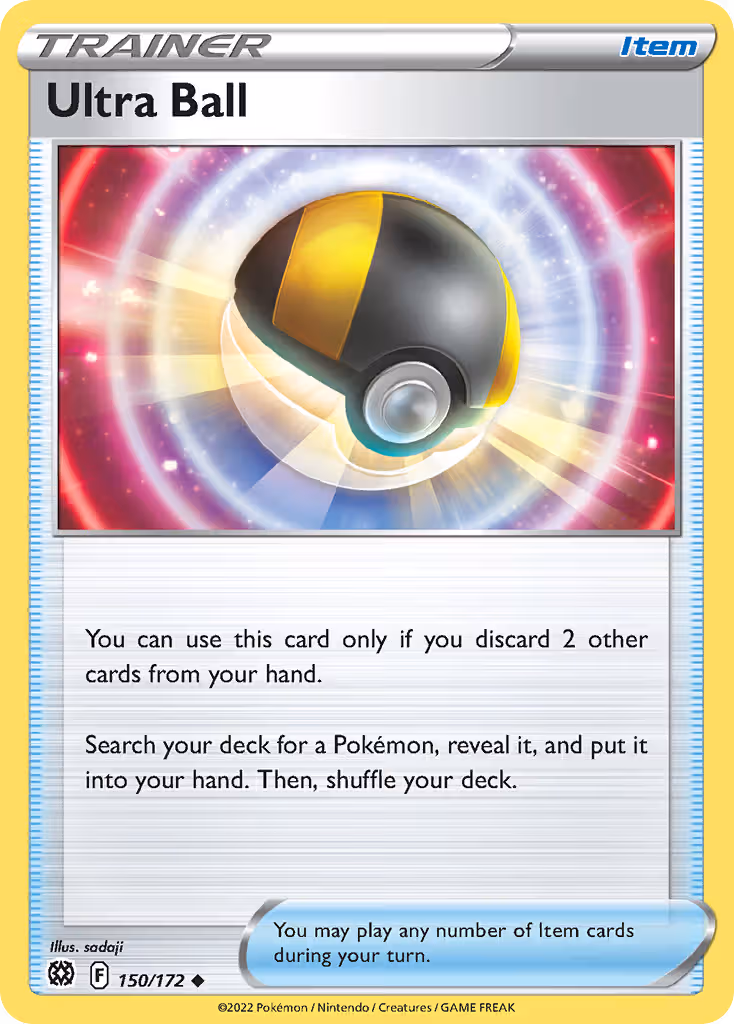 Ultra Ball 150/172 Pokemon card