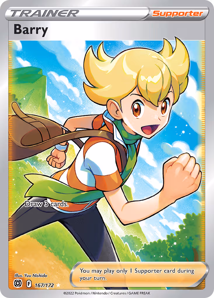 Barry 167/172 Pokemon card