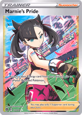 Marnie's Pride 171/172 Pokemon card