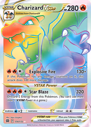 Charizard VSTAR 174/172 Pokemon card