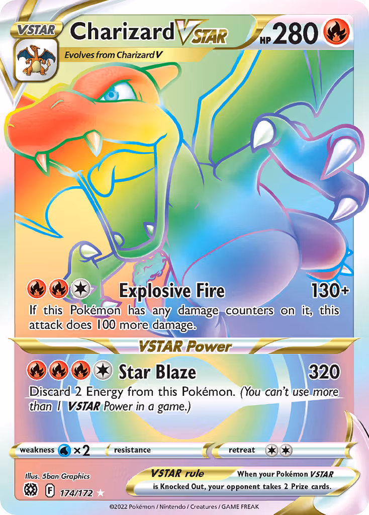 Charizard VSTAR 174/172 Pokemon card