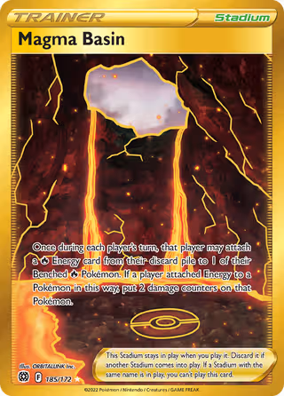 Magma Basin 185/172 Pokemon card