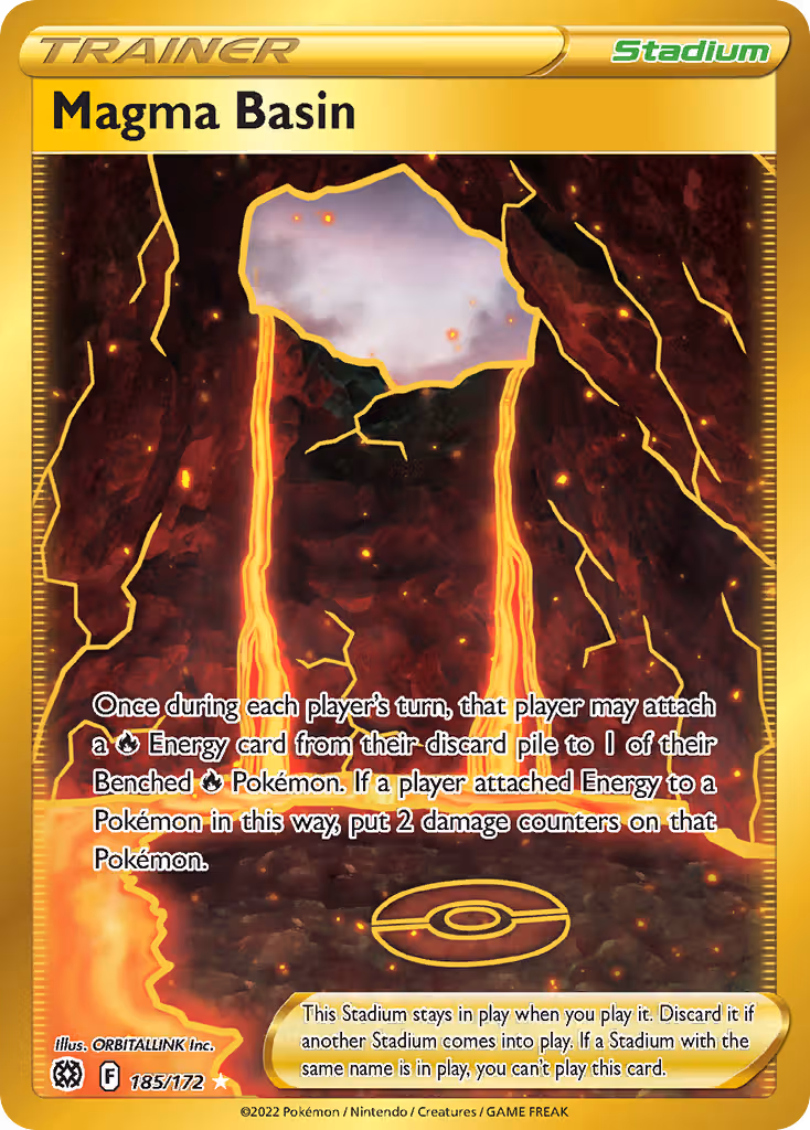 Magma Basin 185/172 Pokemon card