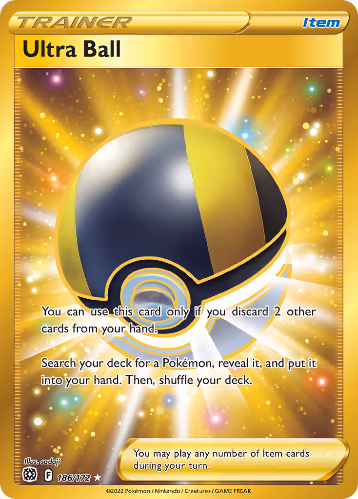 Ultra Ball 186/172 Pokemon card