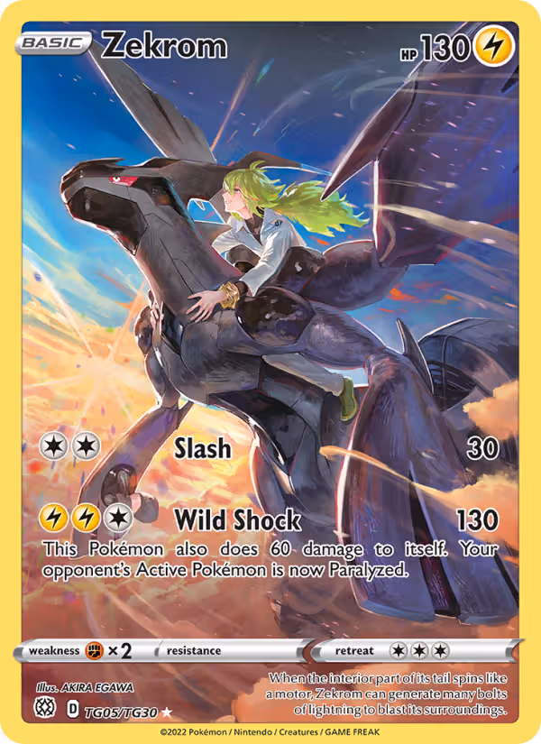 Zekrom TG05 Pokemon card