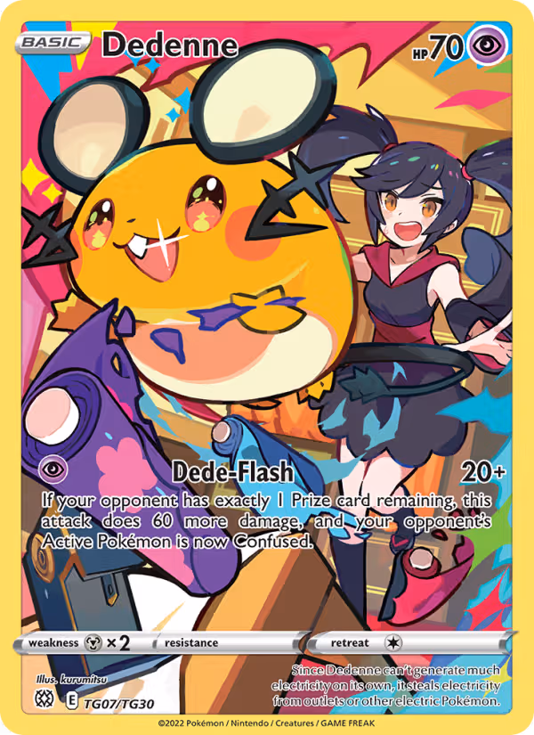 Dedenne TG07 Pokemon card