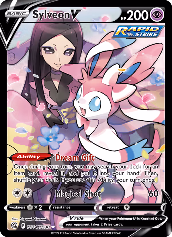 Sylveon V TG14 Pokemon card