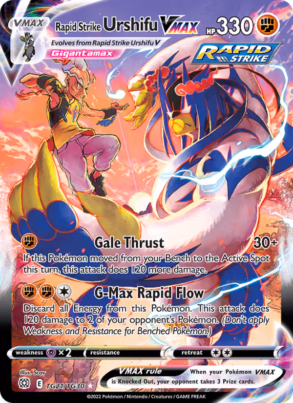 Rapid Strike Urshifu VMAX TG21 Pokemon card