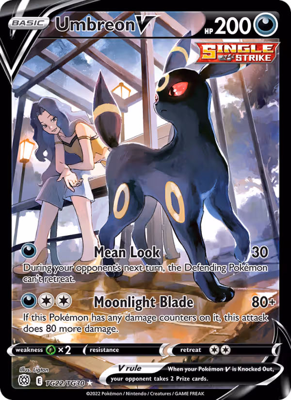 Umbreon V TG22 Pokemon card