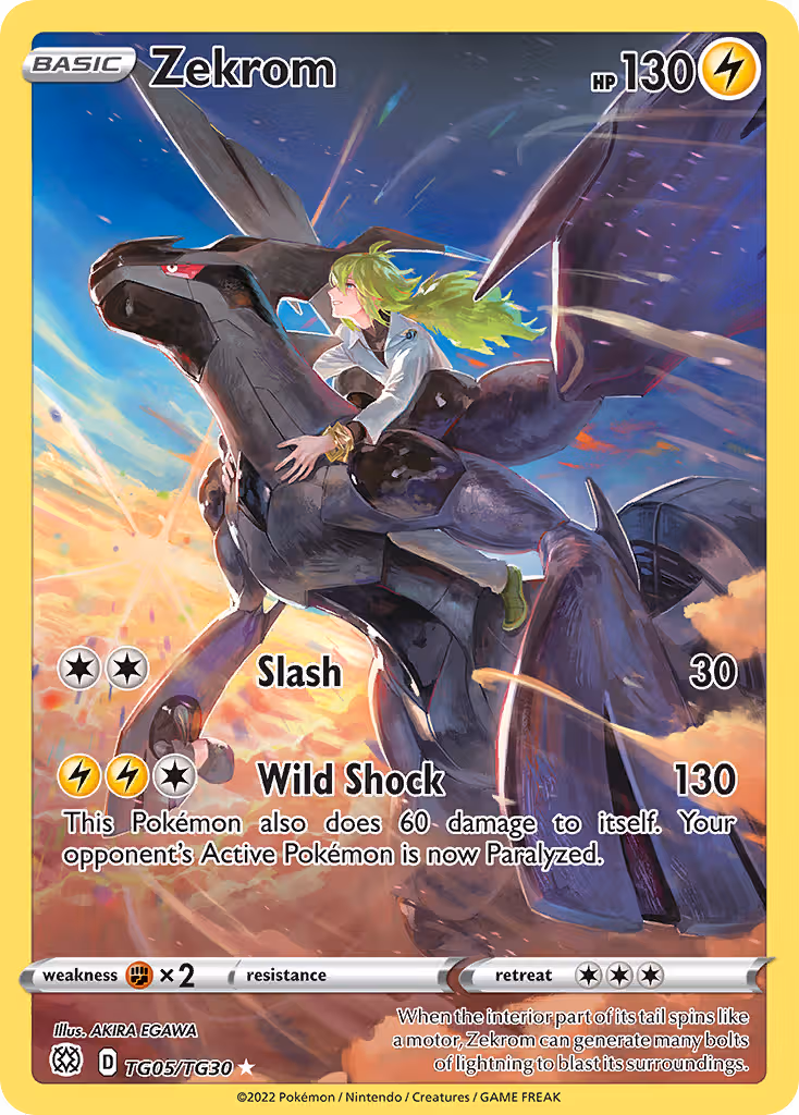 Zekrom TG05 Pokemon card
