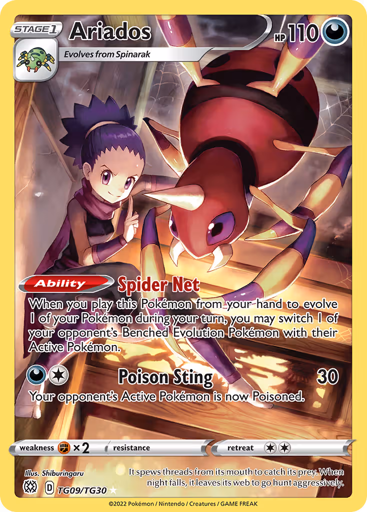 Ariados TG09 Pokemon card