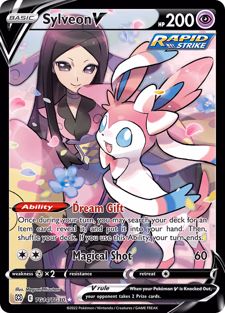 Sylveon V TG14 Pokemon card