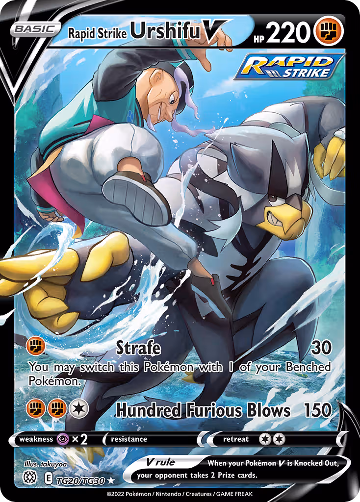 Rapid Strike Urshifu V TG20 Pokemon card