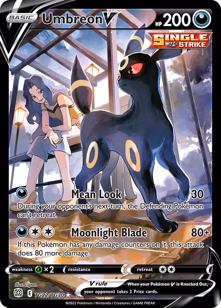 Umbreon V TG22 Pokemon card