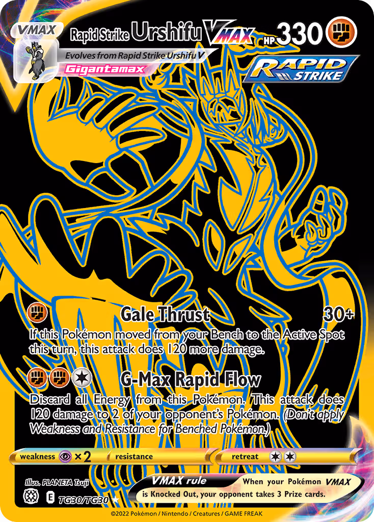 Rapid Strike Urshifu VMAX TG30 Pokemon card