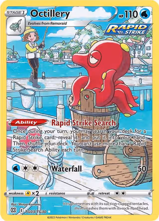 Octillery TG03 Pokemon card