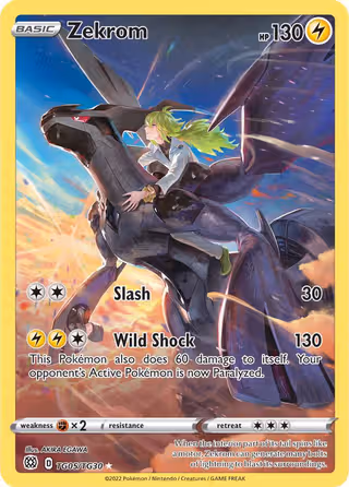 Zekrom TG05 Pokemon card