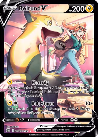 Boltund V TG13 Pokemon card