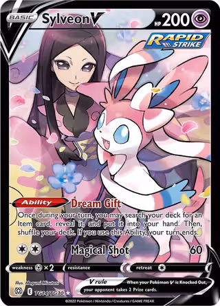 Sylveon V TG14 Pokemon card