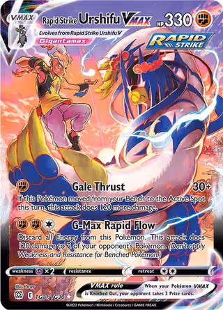 Rapid Strike Urshifu VMAX TG21 Pokemon card