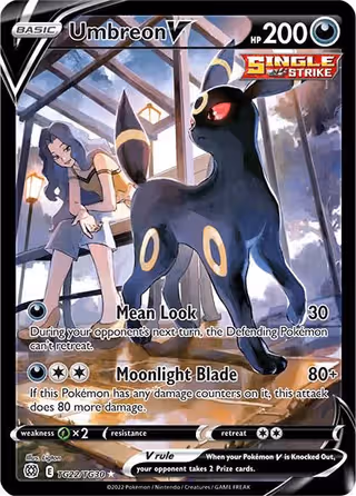 Umbreon V TG22 Pokemon card