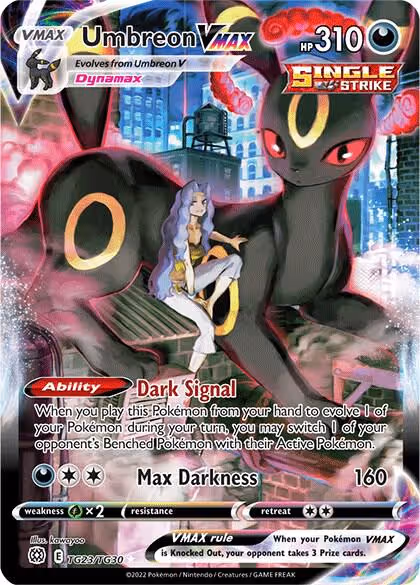 Umbreon VMAX TG23/TG30 Brilliant Stars Trainer Gallery Pokemon card