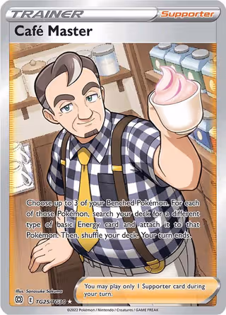 Café Master TG25 Pokemon card