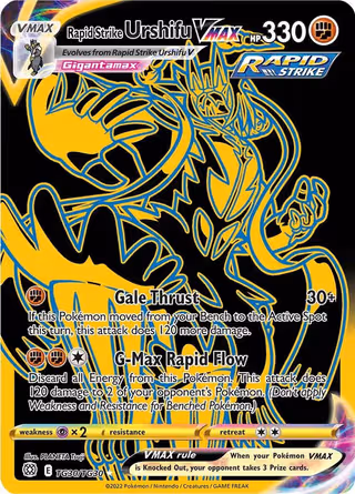 Rapid Strike Urshifu VMAX TG30 Pokemon card