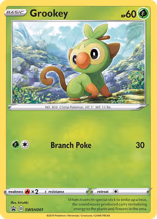 Grookey SWSH001 Pokemon card