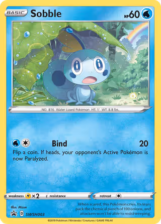 Sobble SWSH003 Pokemon card