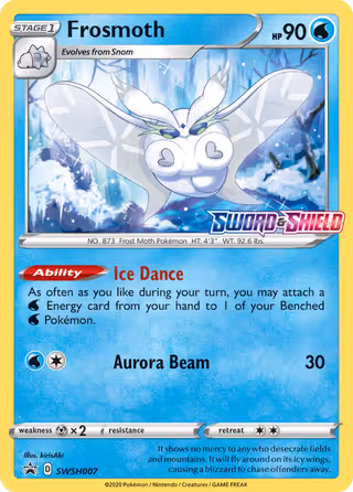 Frosmoth SWSH007 Pokemon card