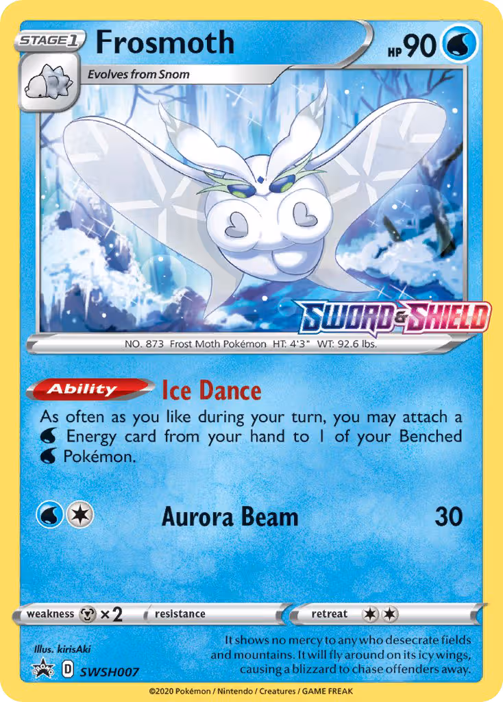 Frosmoth SWSH007 Pokemon card