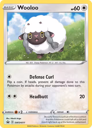 Wooloo SWSH011 Pokemon card