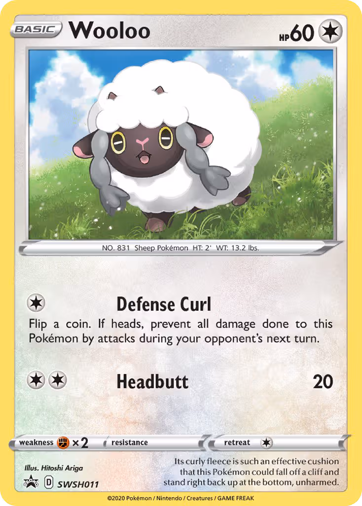 Wooloo SWSH011 Pokemon card
