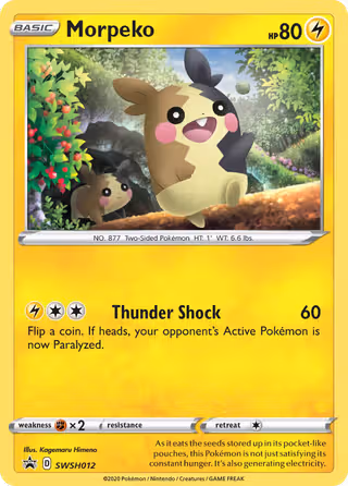 Morpeko SWSH012 Pokemon card