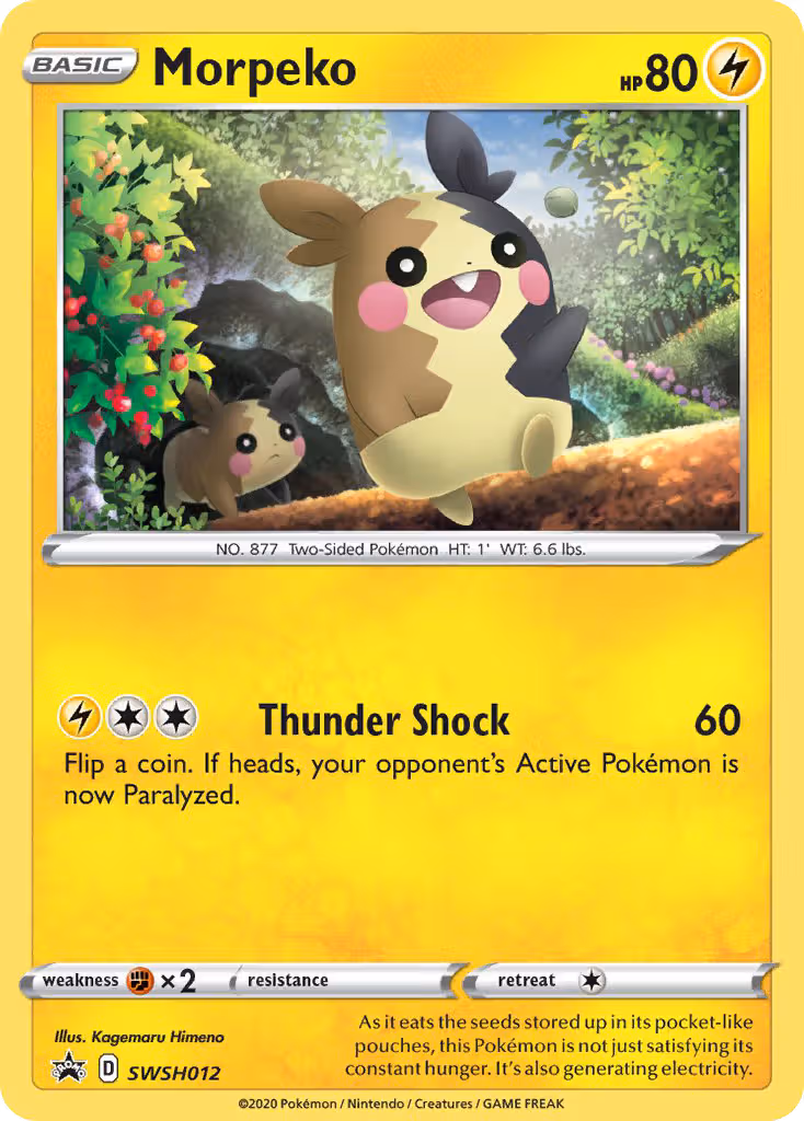 Morpeko SWSH012 Pokemon card